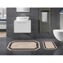 Mijölnir Juego de alfombras de baño Crema (2 piezas)
